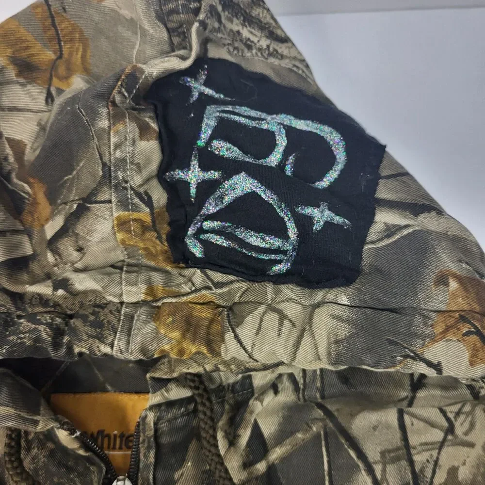 Whitewater Vintage Men’s Hunting Camo Jacket Insulated Hood M RealTree customize